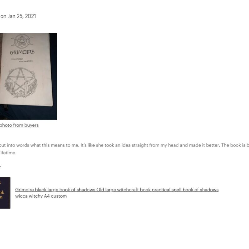 Huge old witchcraft grimoire for sale 11.5 by 8 inc. for witches