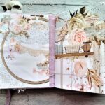 Wedding junk journals: 2 fresh handmade journals for sale by CraftPhotoHoliday