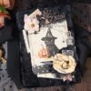 Halloween Witch cat junk journal handmade blank Witching hours grimoire journal