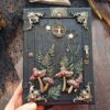 Forest witch book of shadow Practical magic spell book Witchcraft mushrooms grimoire 8x6 in 600 aged pages