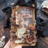 Decorated Curiosity Shop junk journal handmade Weird oddity things journal for sale