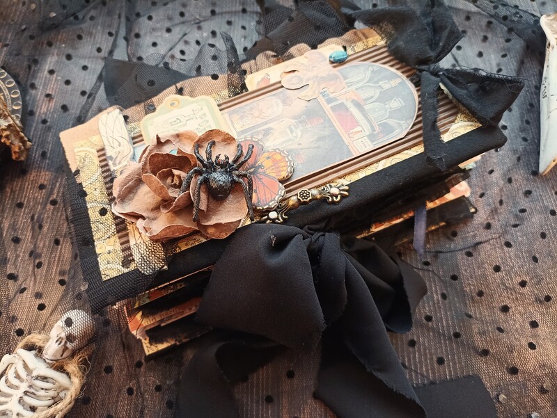 Decorated Curiosity Shop junk journal handmade Weird oddity things journal for sale