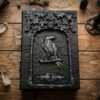 Witch grimoire journal blank Raven practical magic book of shadows to buy 8x6 in 600 aged pages